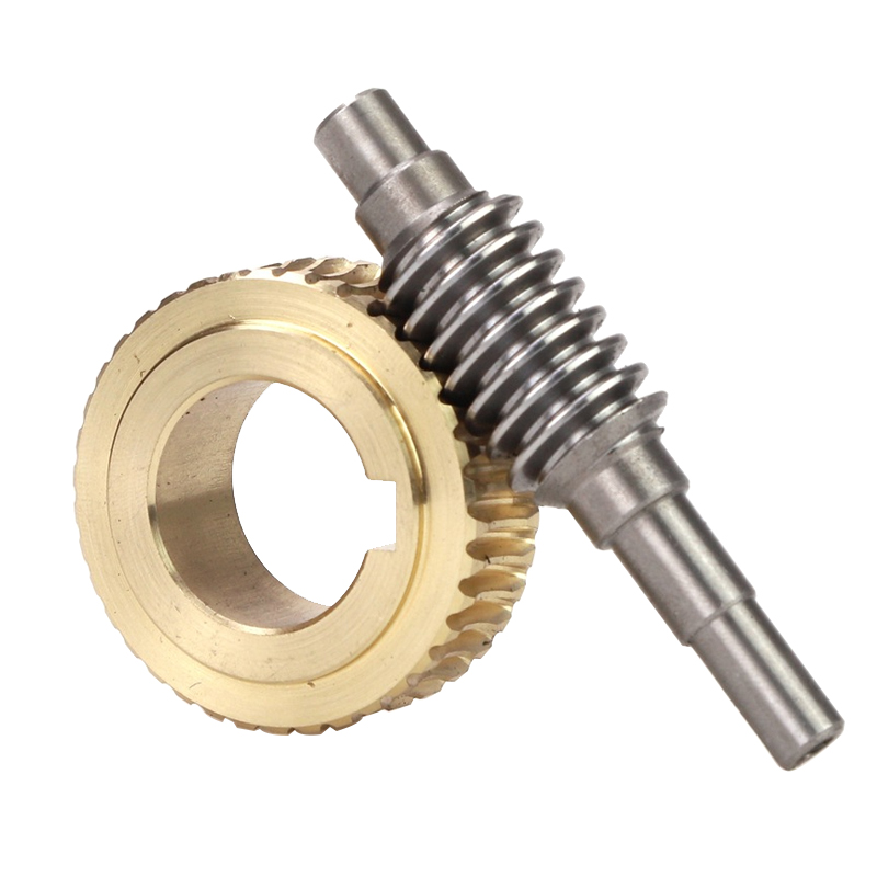 Youdaoplaceholder0 processing of worm gear and worm for reducer, copper turbine, 45# steel, stainless steel, multi-head worm gear transmission parts, non-standard Item Picture