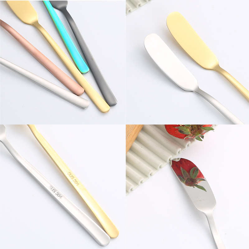 304 stainless steel creative household cheese knife, butter knife, ins Korean bread jam knife, cheese knife, butter knife Application Scenario