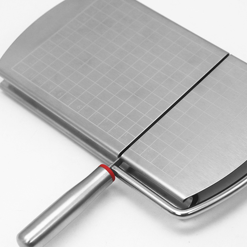 Cross-border stainless steel cheese slicer with scale foie gras cheese slicer, kitchen tool for cutting vegetable dough Specification drawing