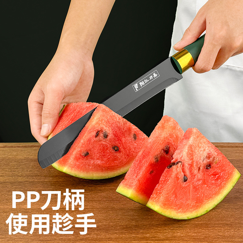 Stainless steel high-hardness straight-edge fruit knife, commercial portable small knife for dormitory students, outdoor barbecue fruit and vegetable cutting knife Specification drawing