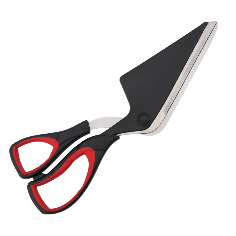 Stainless steel detachable multi-functional pizza scissors, creative pancake baking tool scissors, household kitchen scissors, spatula, wholesale Item Picture