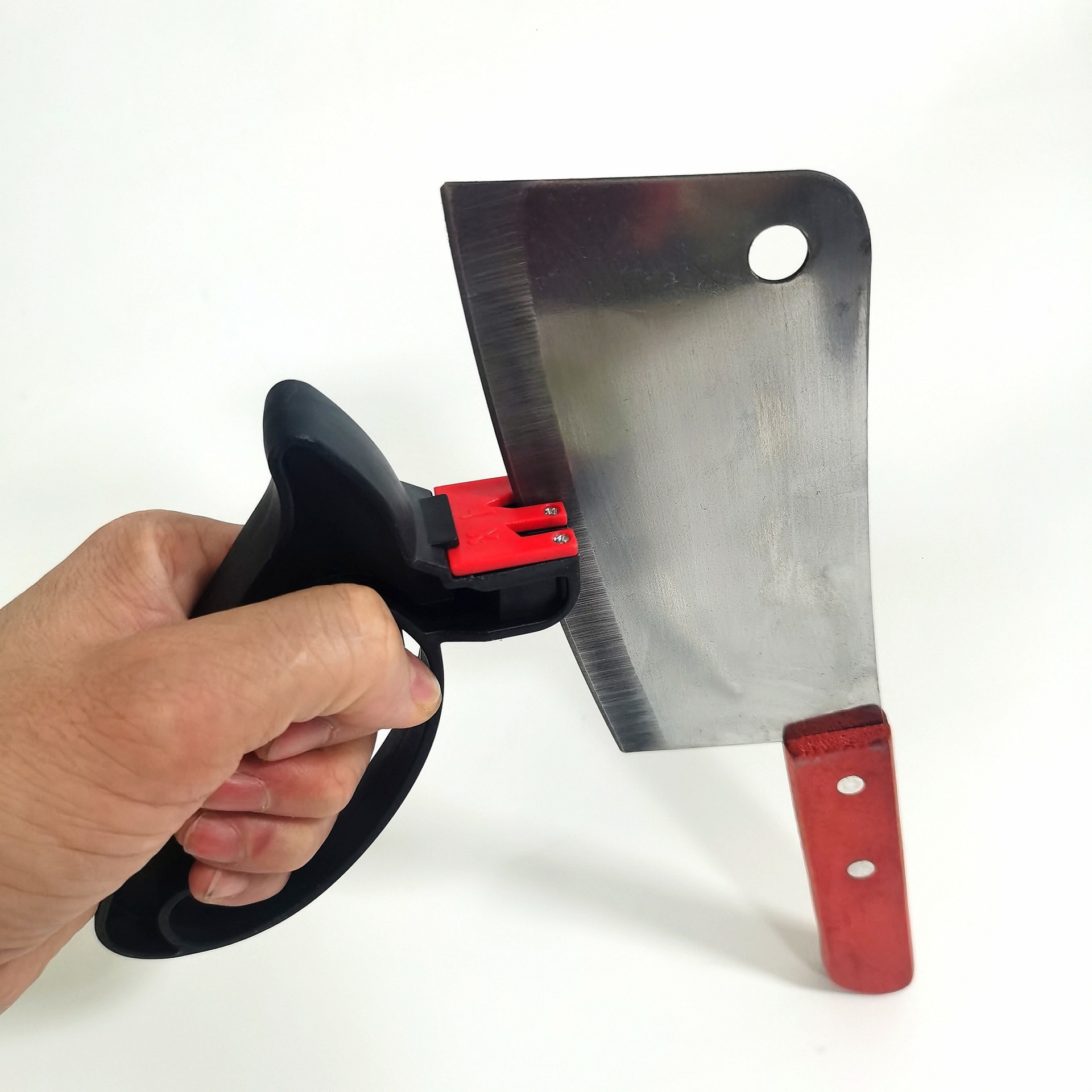 Factory cheap garden tools, household PP plastic dual-purpose multi-functional knife sharpener, quick whetstone, knife sharpening god Application Scenario