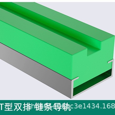 K-type high molecular polyethylene chain guide rail, upe wear-resistant strip, nylon guide groove four 08B10A12A16A Item Picture