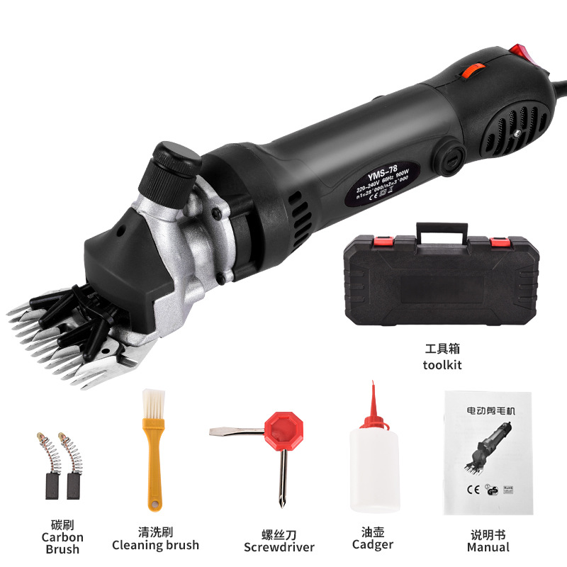 Foreign trade speed-regulating wool shears, speed-regulating plug-in electric wool shears, machines for shearing wool, special electric wool shears, wool shears Application Scenario