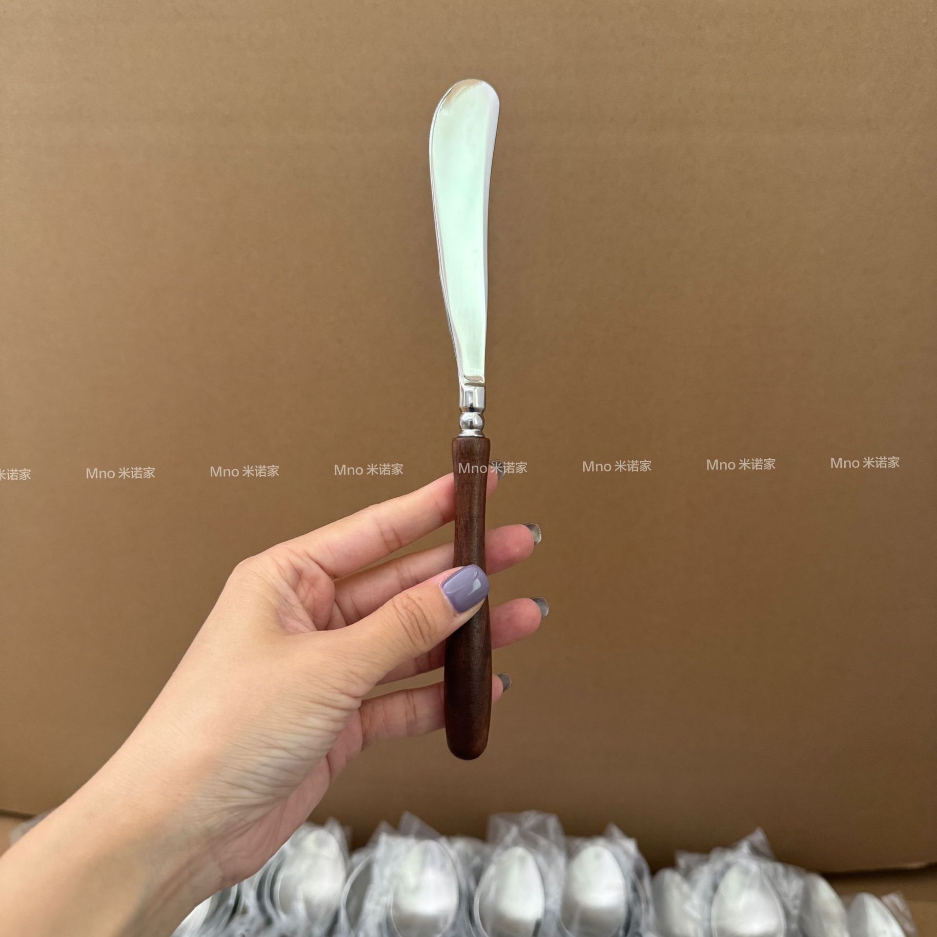 Mino's ins black walnut wood knife style light luxury vintage wooden handle Western cutlery knife, oiled knife Application Scenario