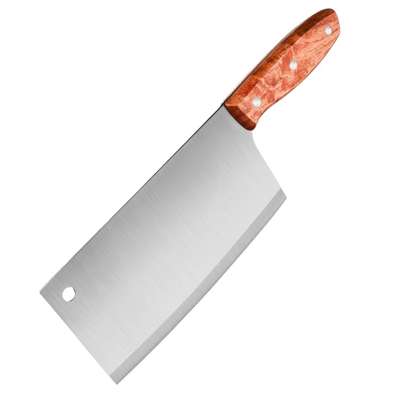 Stainless steel kitchen knife, rosewood handle, sharp slicing knife, kitchen-specific chopping and cutting dual-purpose knife, hotel-specific knife Item Picture