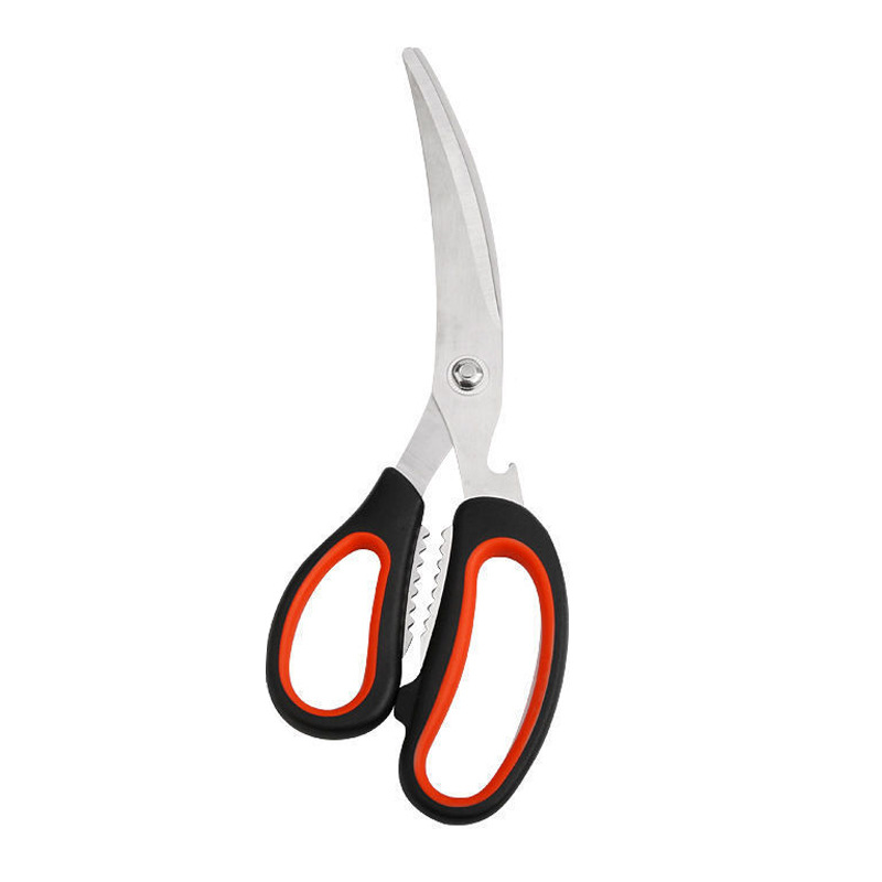 Korean-style stainless steel barbecue scissors clip set, commercial thickened chicken cutlet steak scissors, restaurant home set Item Picture