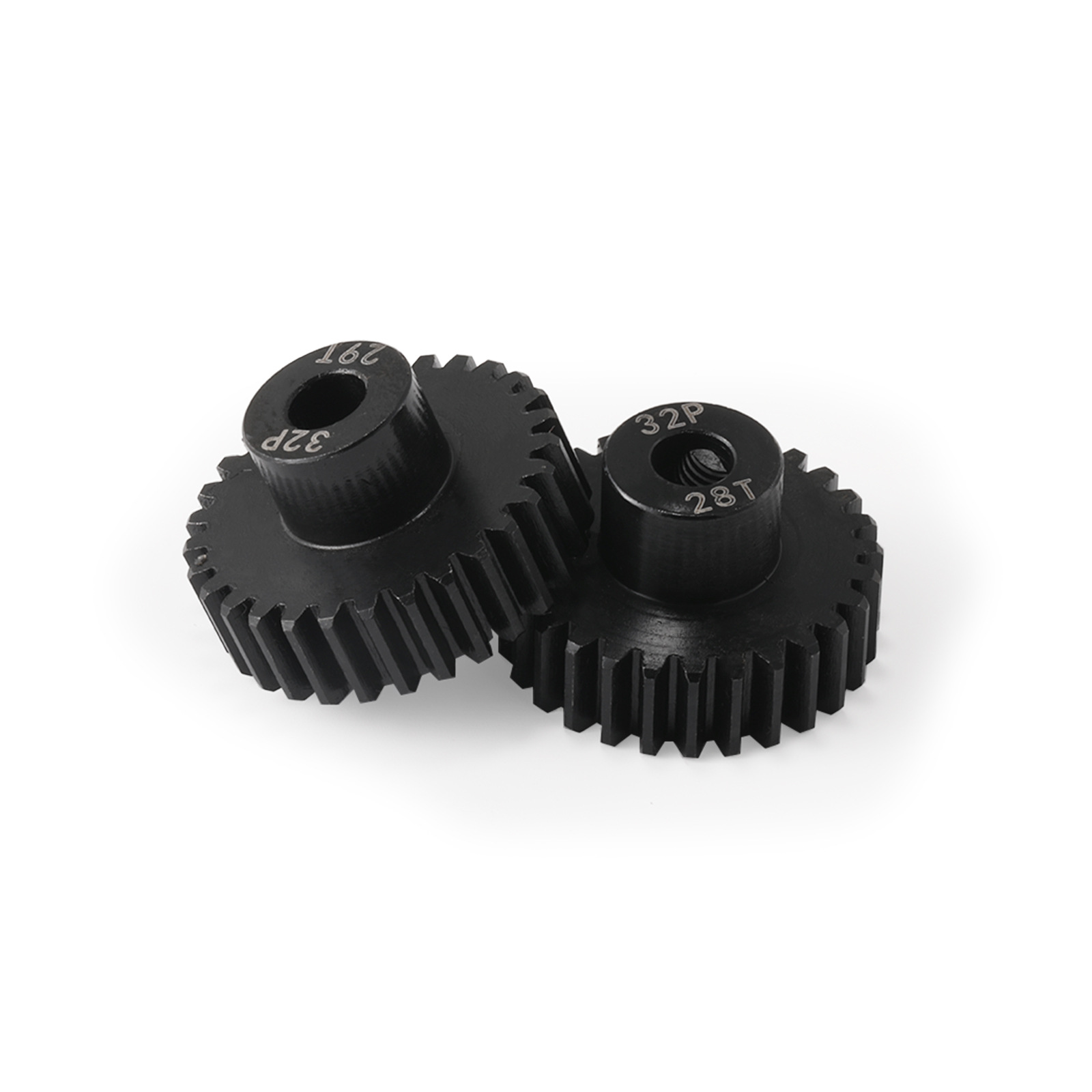 The motor of the model car of the climbing vehicle is made of 32P 5.0-hole 11-31T steel in one piece and blackened 1/10 full figure