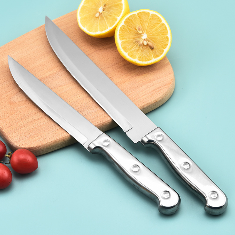 All-steel fruit knives in stock, household fruit knives, peelers, internet-famous all-steel handle fruit knives, kitchen knives details Picture