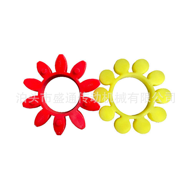 45# steel forged buffer pad for plum blossom coupling, plum blossom disc, rubber plum blossom pad, LM servo motor Item Picture