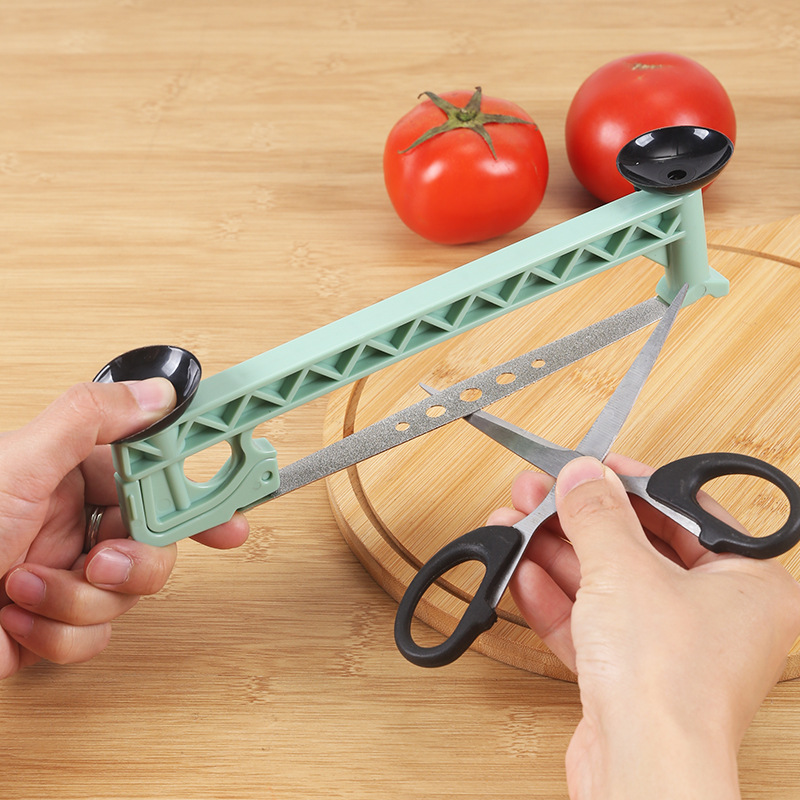 Diamond suspension knife sharpener, restaurant chef's knife and scissors sharpening tool, abrasive sheet, kitchen double-sided whetstone Specification drawing