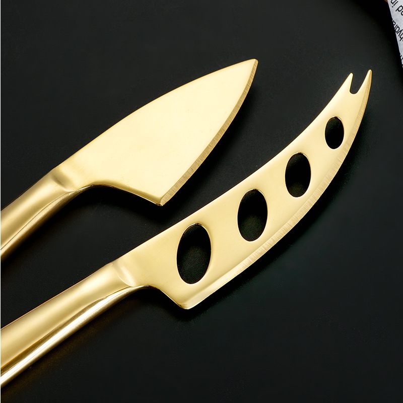 Western-style baking bread butter knife, stainless steel cheese scraper knife, cheese planer knife, multi-functional sharp knife, butter square knife Specification drawing