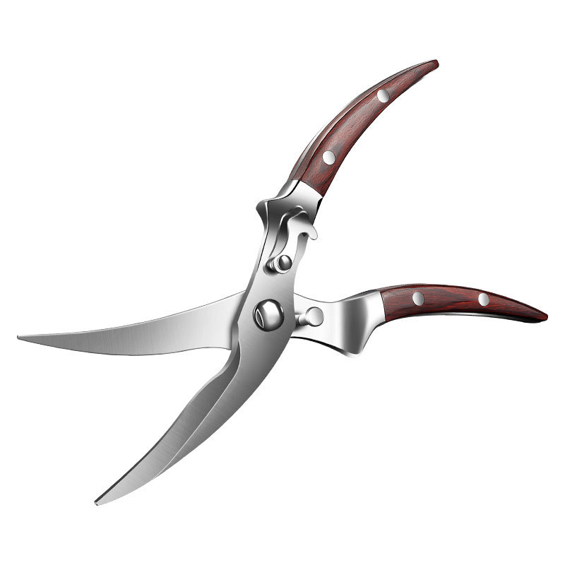 Multi-functional chicken bone scissors, kitchen powerful bone scissors, household fish-killing wonder, food scissors, automatic rebound chicken bone scissors Item Picture
