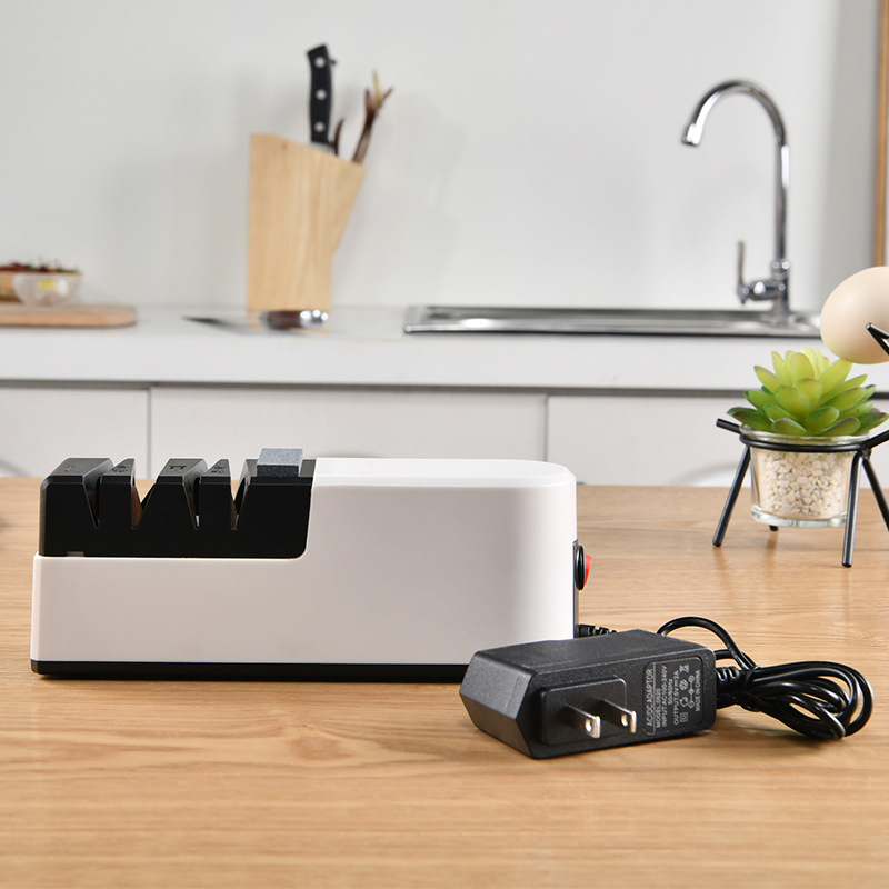 Wholesale of electric knife sharpeners for kitchen fine grinding, manual tool knife sharpeners, table knives, scissors, kitchen knives, and rapid knife sharpeners Specification drawing
