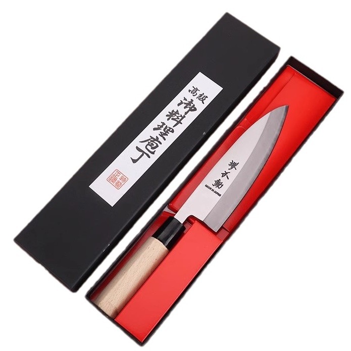 Japanese-style Sakai Immovable fish head knife, fish head knife, sashimi cooking knife, fish cutting knife, salmon bone-splitting knife, raw fish knife Item Picture