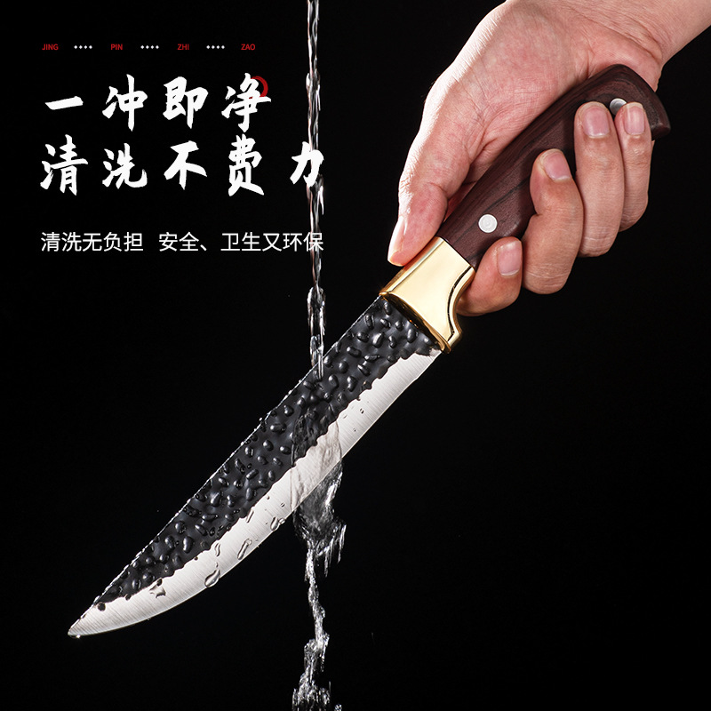 Special knives for slaughtering, hand-forged bone-removing knives, knives for slaughtering pigs, cutting and slaughtering sheep, small kitchen knives, pointed knives, stainless steel kitchen knives details Picture