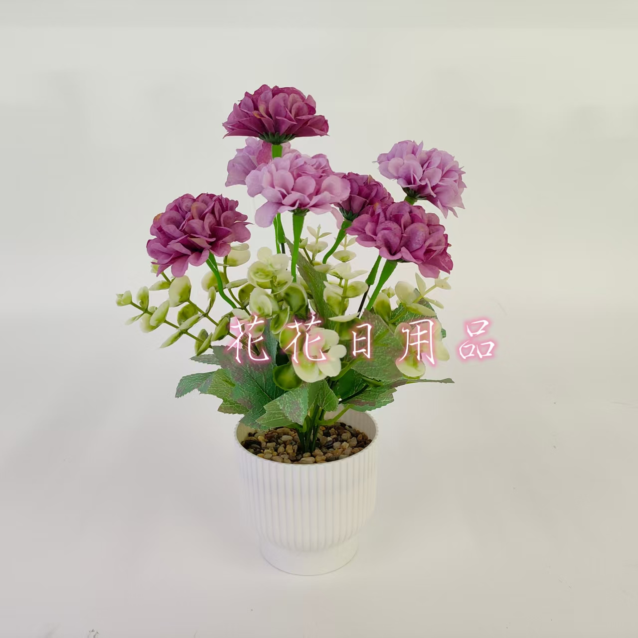 Artificial flowers, fake flowers, bonsai, plastic POTS, hydrangea decorative ornaments Application Scenario