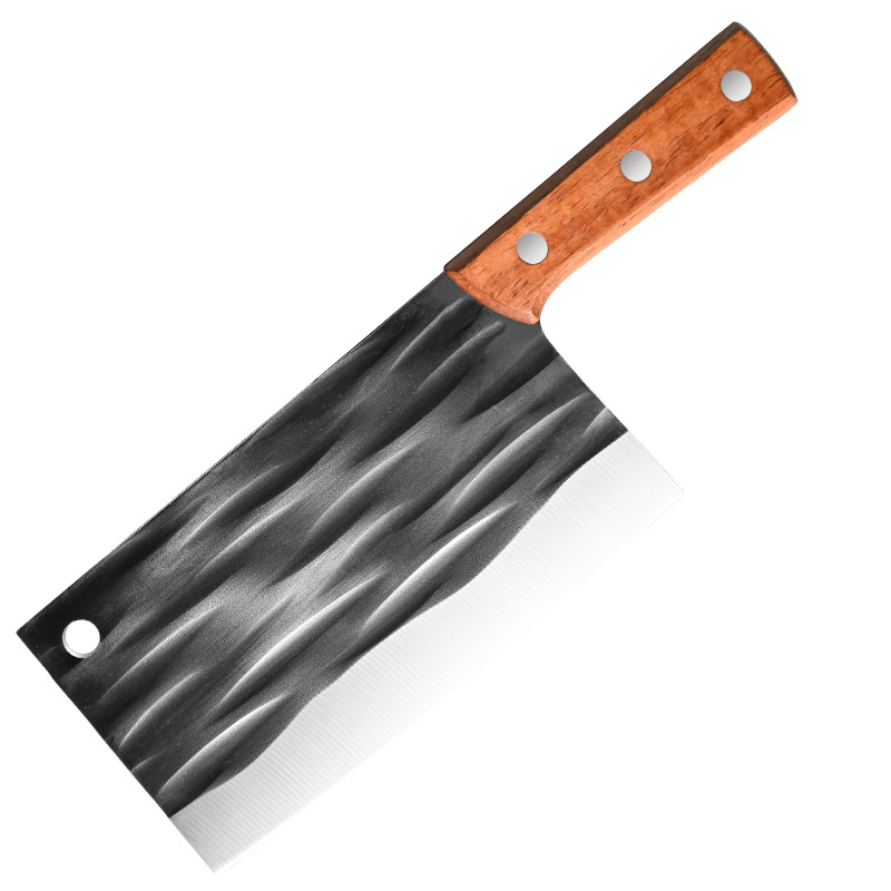 Yangjiang manufacturer exclusively supplies striped slicing knives, solid wood handles, kitchen slicing knives, stainless steel, easy-to-clean and sharp kitchen knives Item Picture