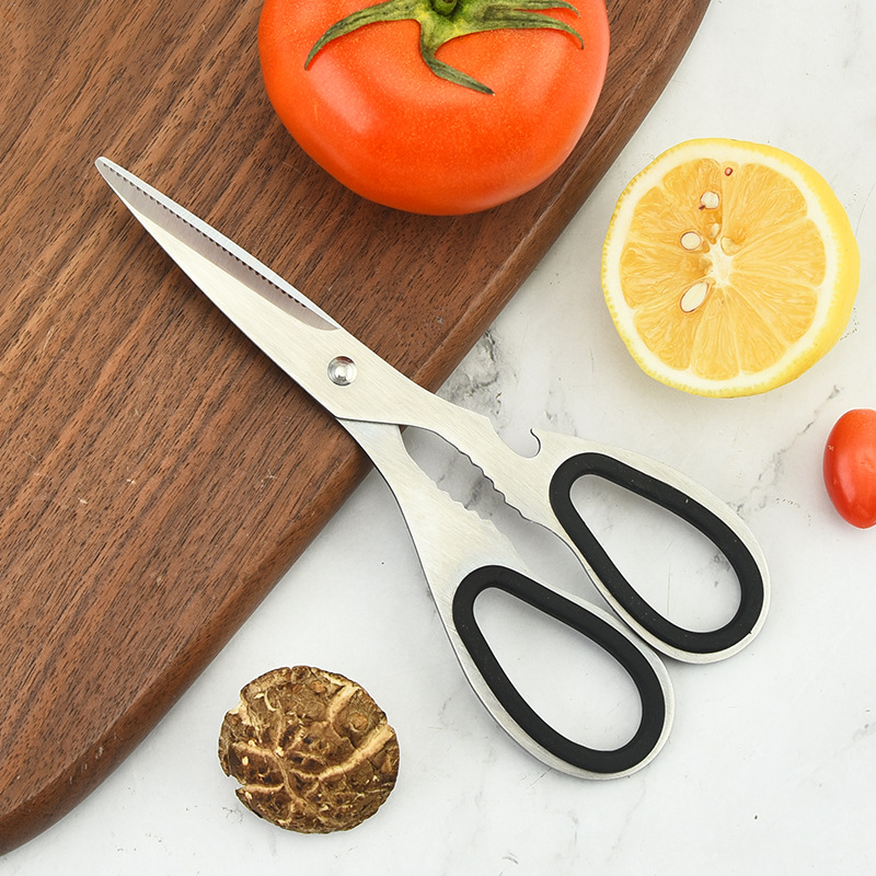 All-steel scissors 2.0 manufacturer in stock, stainless steel kitchen scissors, multi-functional scissors, household food scissors, fruit and walnut scissors details Picture