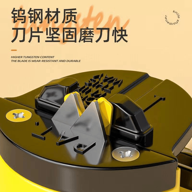 Little Yellow Duck Mini suction Cup knife sharpener, a household quick knife sharpener, kitchen mini knife sharpener, and knife whetstone are simple and convenient Specification drawing