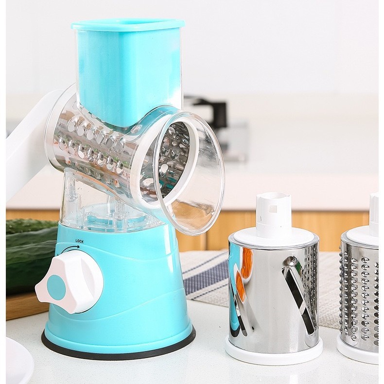 Cross-border Amazon multi-functional drum vegetable slicer, hand-cranked rotary grater, potato slicer, kitchen tools full figure