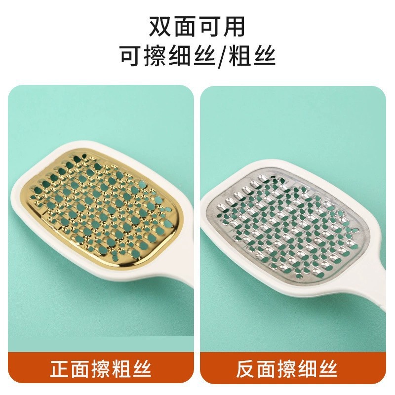 Stainless steel kitchen vegetable grater, multi-functional grater, double-sided potato and radish slicer, and shaver Application Scenario