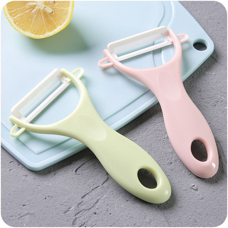 The three-piece set of kitchen imitation ceramic fruit knives, imitation ceramic peelers, fruit knives and cutting boards is a popular online hit Specification drawing