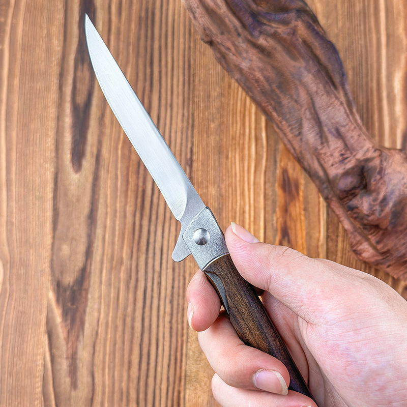 Outdoor barbecue and camping portable magic pen knife, stainless steel household fruit peeler knife, folding knife, express delivery opening knife details Picture