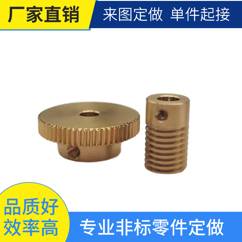 Source factory non-standard precision worm gear and worm processing, 0.5 mold precision small worm gear transmission parts processing undefined