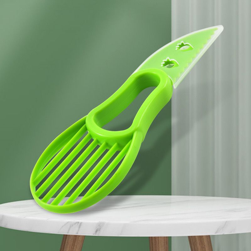 Three-in-one multi-functional PP avocado peeler, pulp separator and pulp scraper, creative kitchen gadget details Picture