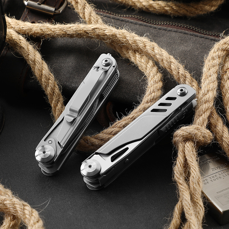 New multi-functional knife, outdoor tool scissors, emergency rescue portable folding knife set, multi-purpose tool knife details Picture