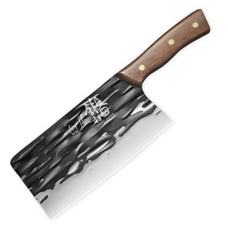 Chicken wing wood forged knife, sharp household kitchen knife 5cr15, dual-purpose chopping and cutting kitchen knife, street knife forged set Item Picture