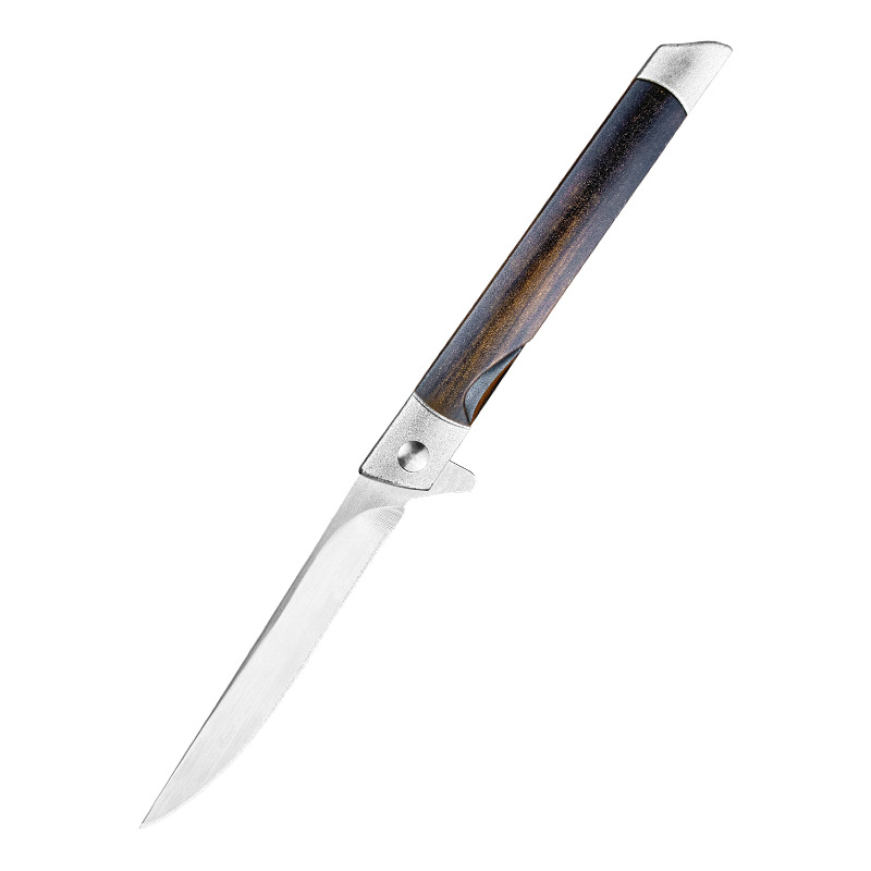Outdoor barbecue and camping portable magic pen knife, stainless steel household fruit peeler knife, folding knife, express delivery opening knife Item Picture