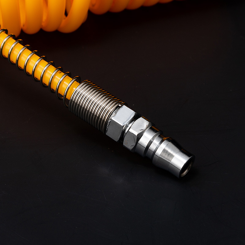 Yixin pneumatic spring tube 8*5mm polyurethane PU spiral tube telescopic pneumatic hose air pump air compressor parts Specification drawing