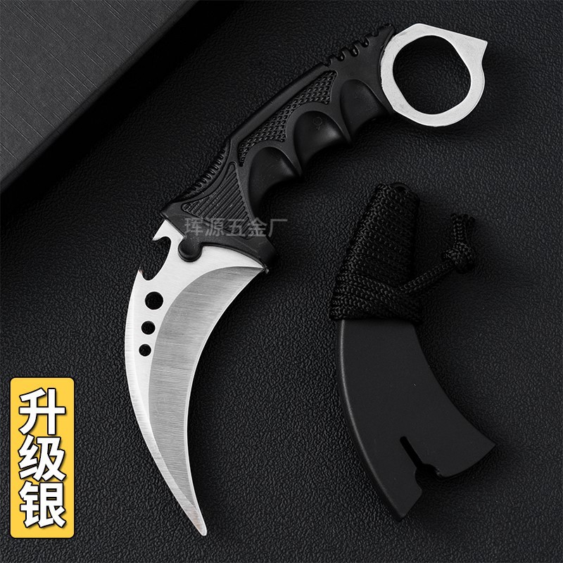 Factory wholesale and direct sales of claw knives, CSGO game-style claw knives, curved knives, toy knives, outdoor camping self-defense knives undefined
