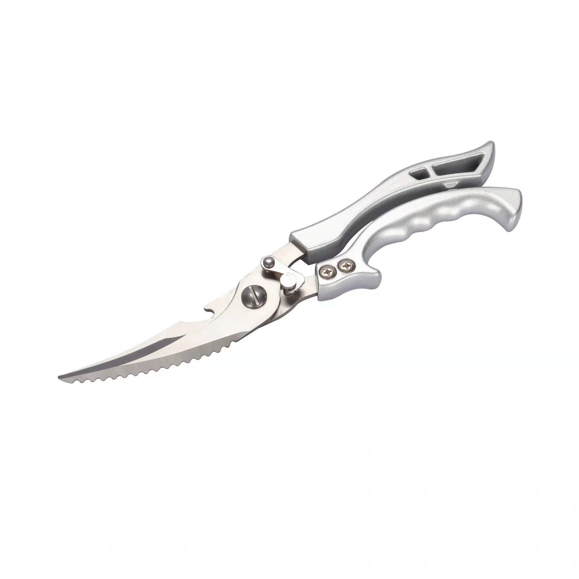 German kitchen scissors, household stainless steel chicken bone scissors, powerful multi-functional special food scissors for killing fish and grilling meat Item Picture
