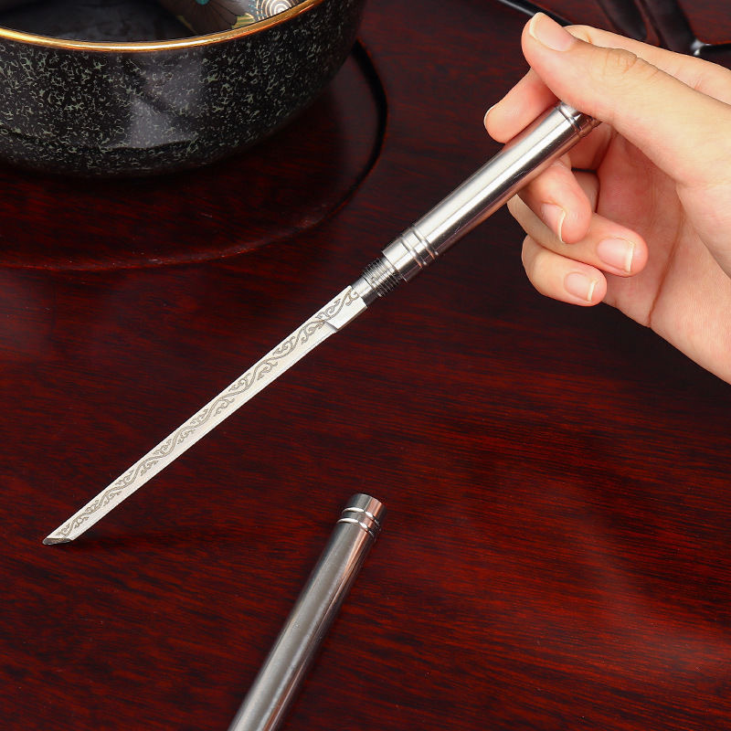 Wholesale all-steel Bawang stick, portable stick tea knives and tea needles, household fruit knives, and creative small straight knives Specification drawing