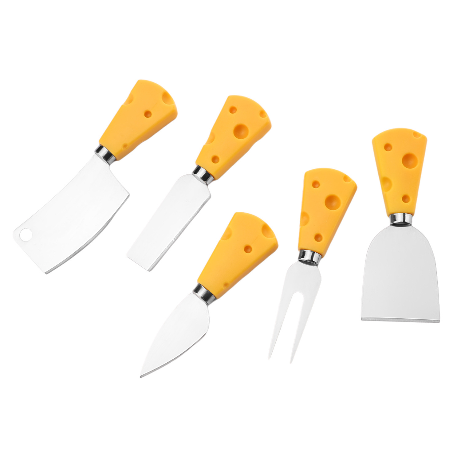 Cheese and cheese knife set, cake fork, sharp knife, cheese cutter, six-piece set, mini kitchen gadgets Item Picture