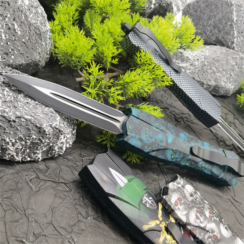 Skeleton best-selling multi-functional folding knife, portable outdoor self-defense knife, camping folding, beautiful collection, ornamental fruit knife full figure