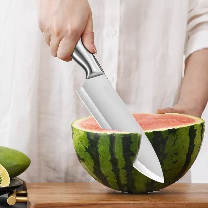 Wholesale knife-specific household sharp peelers, kitchen knives, stainless steel cooking kitchen super-fast all-steel chef knives Application Scenario