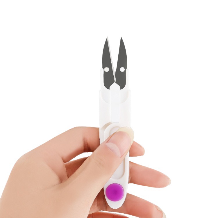 U-shaped cutting seam scissors, spring cross-stitch small scissors, thread end scissors, embroidery cover U-shaped yarn scissors Item Picture