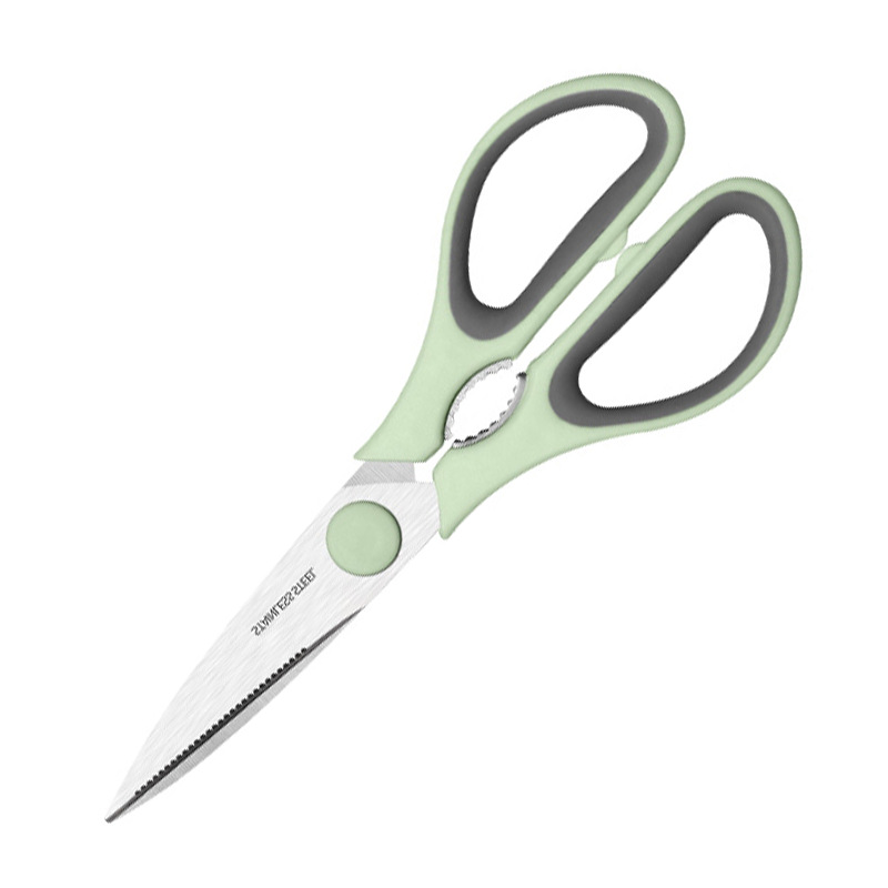 Multi-functional stainless steel powerful chicken bone scissors, household kitchen scissors, duck, fish and chicken bone scissors, food and barbecue scissors in stock Item Picture