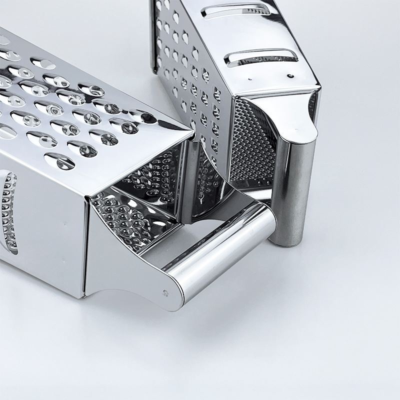 Stainless steel multi-functional grater for melon and fruit grater, tube handle vegetable slicer, cheese grater and cheese grater Application Scenario