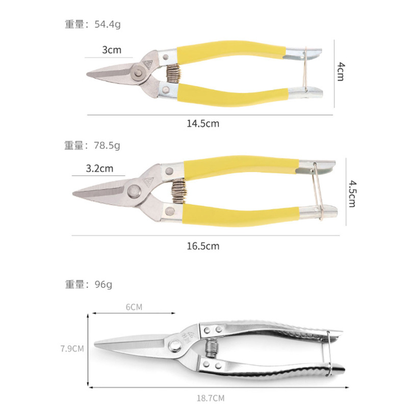 Luoding stainless steel fruit pickers, new fruit pickers, fruit thinning shears, citrus pickers, garden pruning shears, fruit shears Application Scenario
