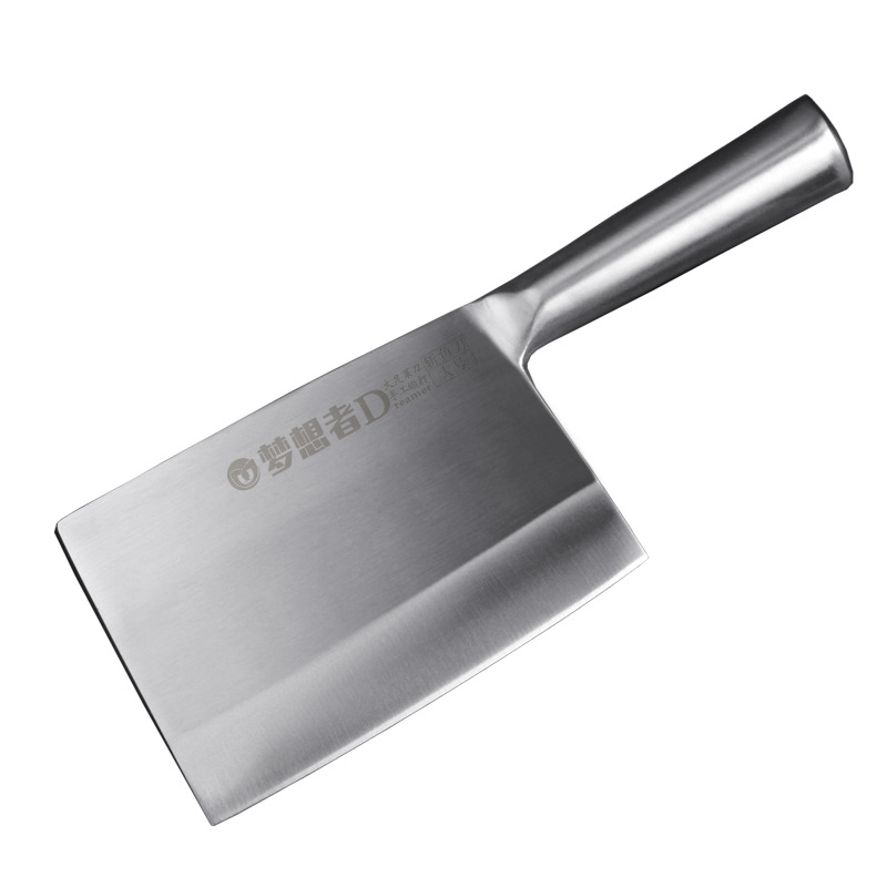 All-stainless steel kitchen knife, bone-cutting knife, commercial fish-killing special bone-cutting knife for chicken and duck, knife for opening fish backs, slaughtering fish and splitting fish Item Picture