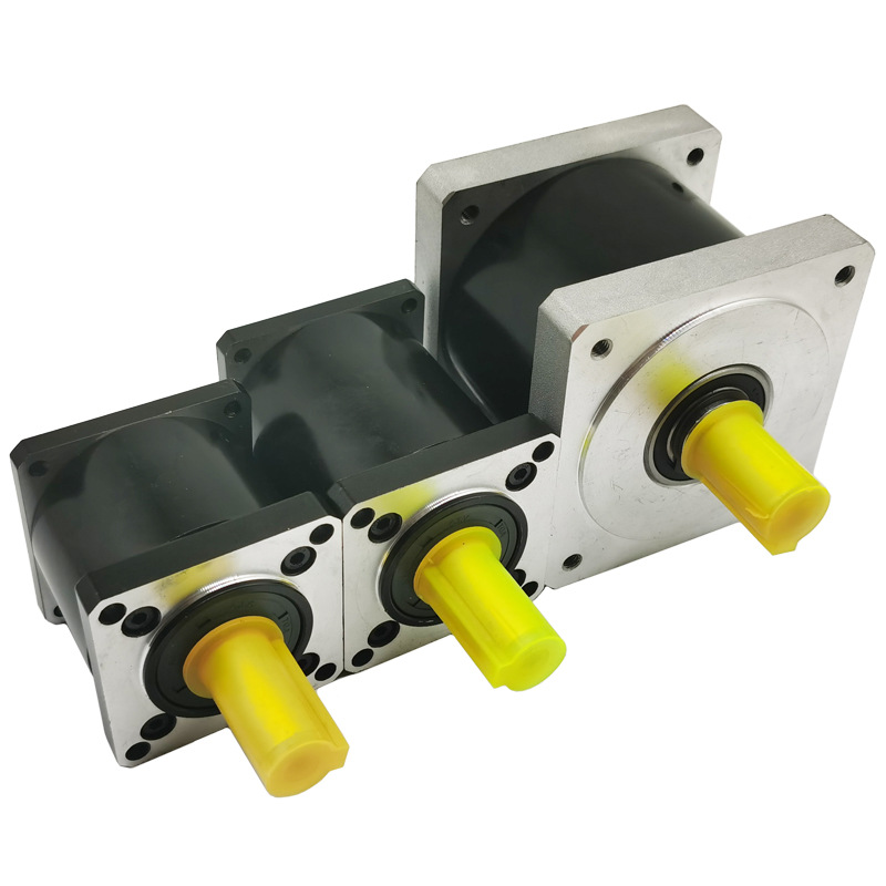 The manufacturer supplies a 57 stepper motor precision planetary gear reducer with a motor transmission ratio of 1:5/1:10 undefined