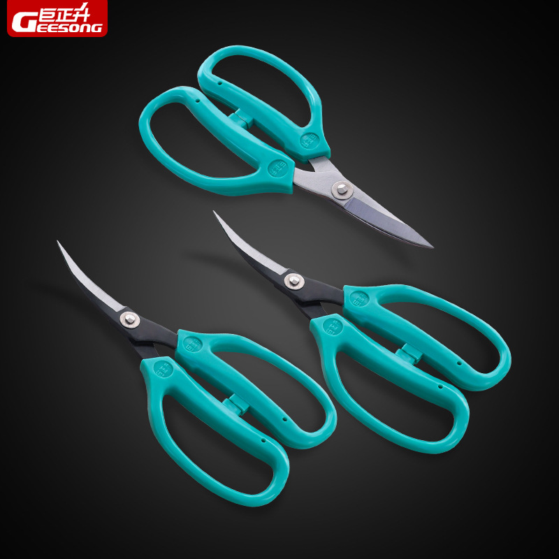 Carbon steel elbow scissors with upturned heads for edge trimming, bending scissors for trimming large bottom edges of shoe materials, industrial elbow leather scissors Specification drawing