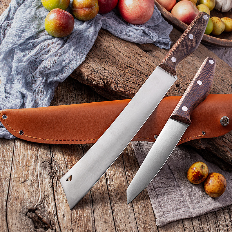 Large fruit knife, household watermelon and fruit cutting knife, sharp stainless steel long multi-purpose knife, cross-border wholesale kitchen knife full figure