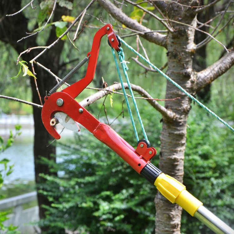 Telescopic high branch pruner, fruit picker, high-altitude scissors, branch scissors, high-altitude pruning scissors, pruning branches, garden tools Specification drawing