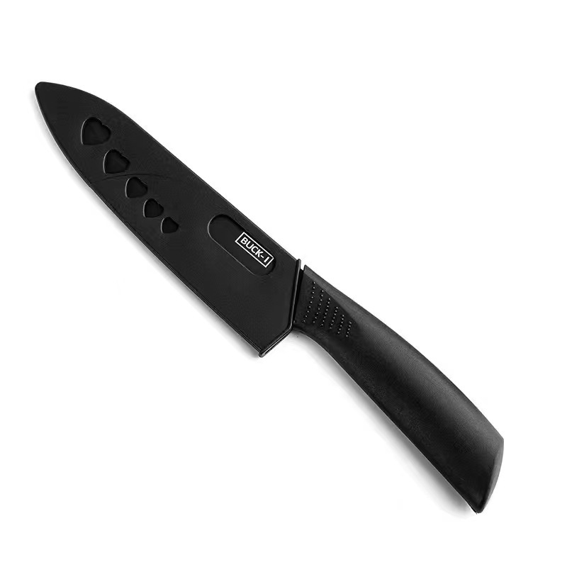Stainless steel kitchen knife set, black-edge slicing knife set, sharp ladies' knife set, kitchen knives Application Scenario